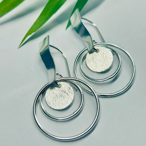 Charing Circles and Disc Earrings