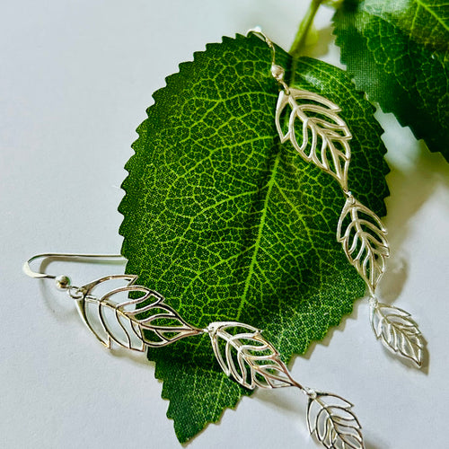 Nacton Leaf Drop Earrings