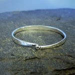 Silver Bangle With Front Detail