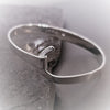 Crossover Sterling Silver Bangle