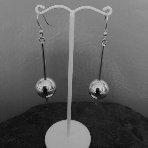 Stick And Ball Earrings