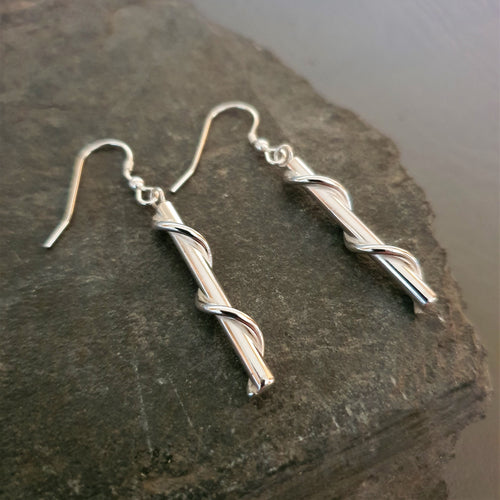 Small Twist And Stick Earrings