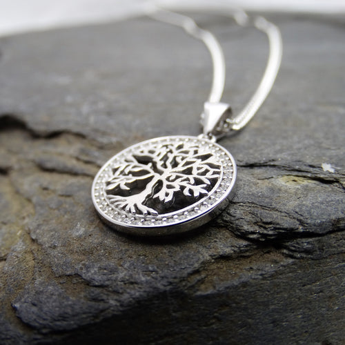 Tree of Life Pendant with Crystal