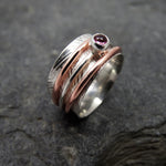 Pink Tourmaline Spinning Ring