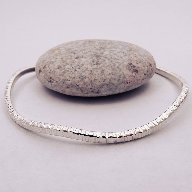 Fowey Wave and Texture Bangle