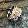 Ailstone Heart and Bands Spinning Ring
