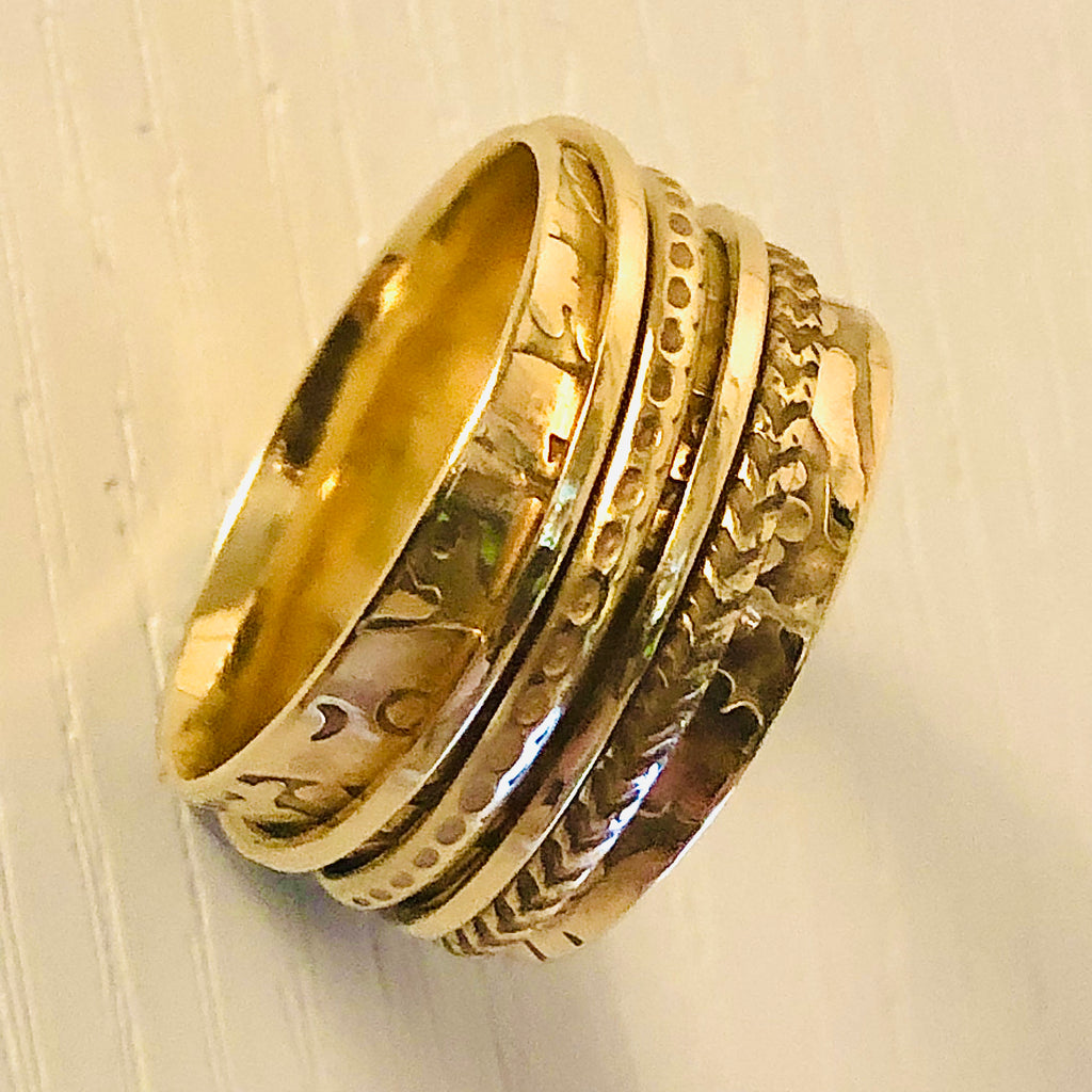 Packington 9ct Gold Spinning Ring – Burbi